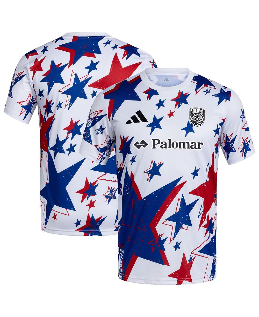 Adidas мужская игровая форма San Diego FC 2026 Americana Pre-Match белого цвета