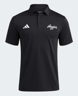 adidas Men's Black Texas A M Aggies Ultimate 365 Solid Polo Shirt