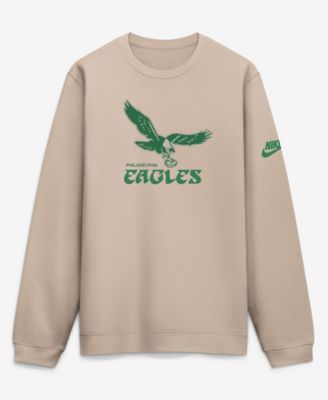 Nike мужская толстовка Philadelphia Eagles I-Formation Rewind Club Crew, песочного цвета