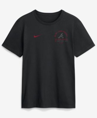 Nike Men's Black Atlanta Braves Split Logo T-Shirt