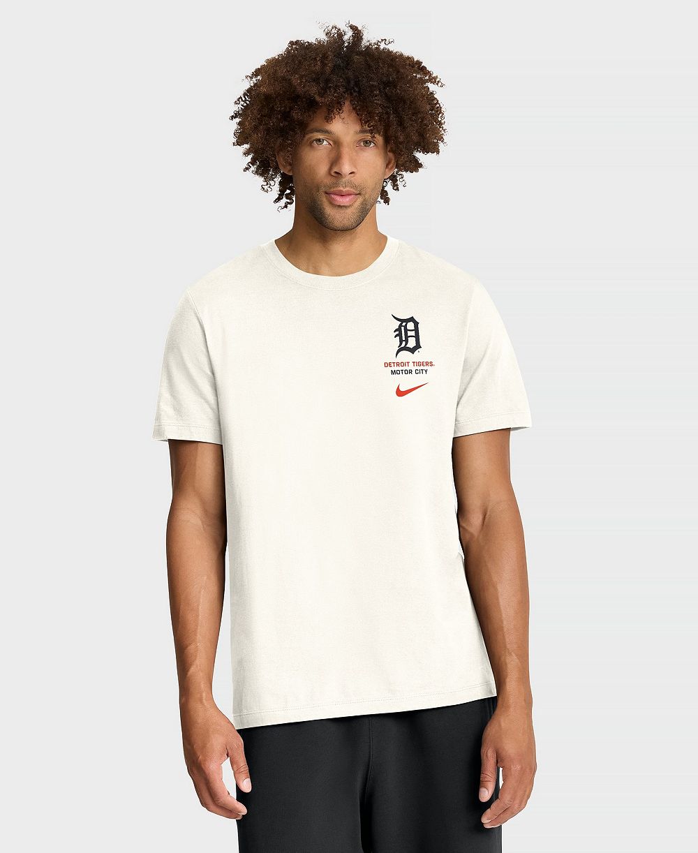 Мужская футболка Nike Cream Detroit Tigers Primetime Inning