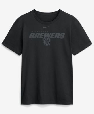 Nike Men's Black Milwaukee Brewers Tonal Club T-Shirt
