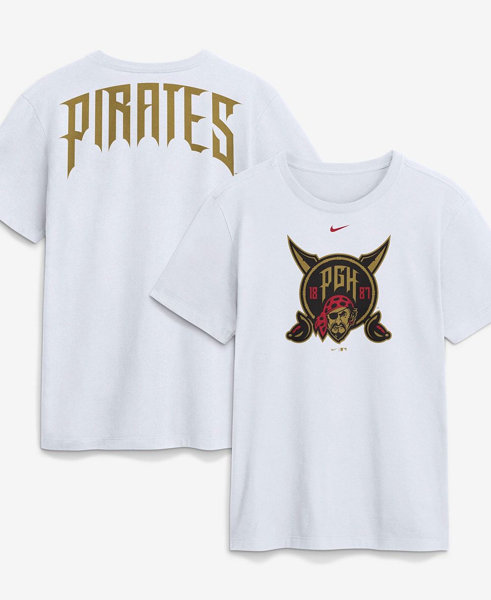 Мужская футболка Nike белая, Pittsburgh Pirates City Connect Club