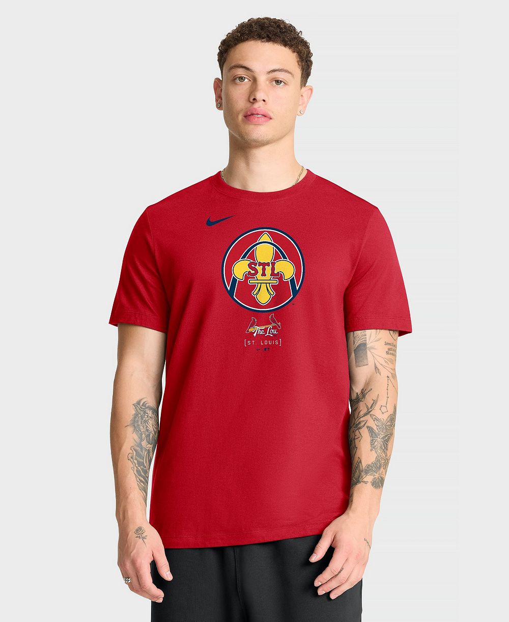 Nike мужская футболка St. Louis Cardinals City Connect с надписью красного цвета
