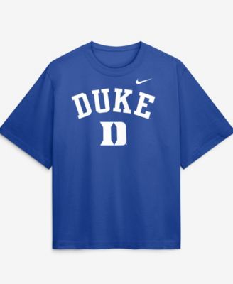 Nike женская футболка с логотипом Duke Blue Devils, королевский синий цвет, оверсайз