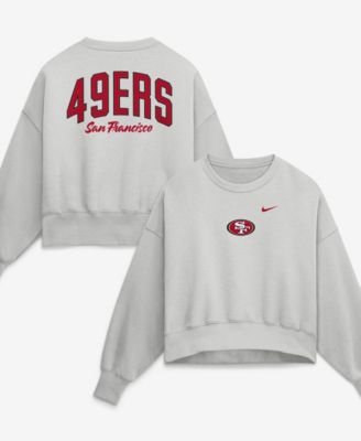 Nike женская увеличенная флисовая толстовка Primetime Phoenix Gray San Francisco 49ers