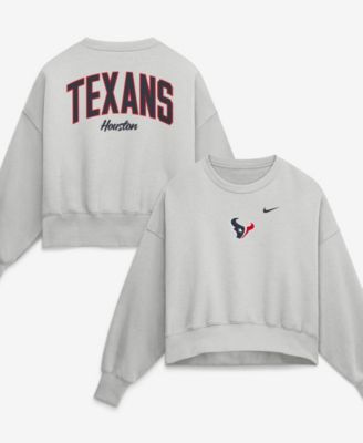 Nike Women's Gray Houston Texans Oversized Primetime Phoenix Fleece Sweatshirt