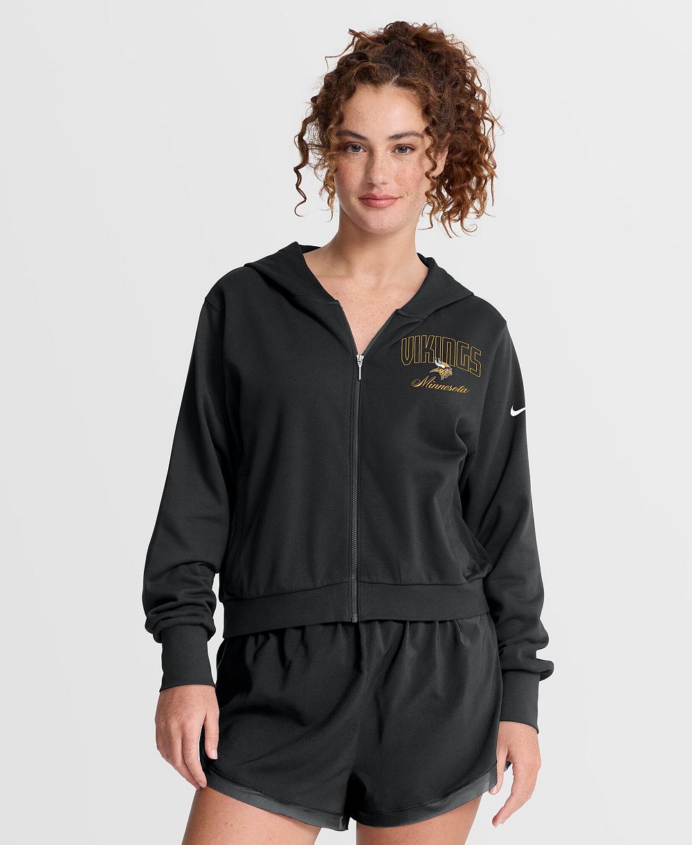 Женская толстовка Nike Black Minnesota Vikings Primetime Full-Zip Hoodie