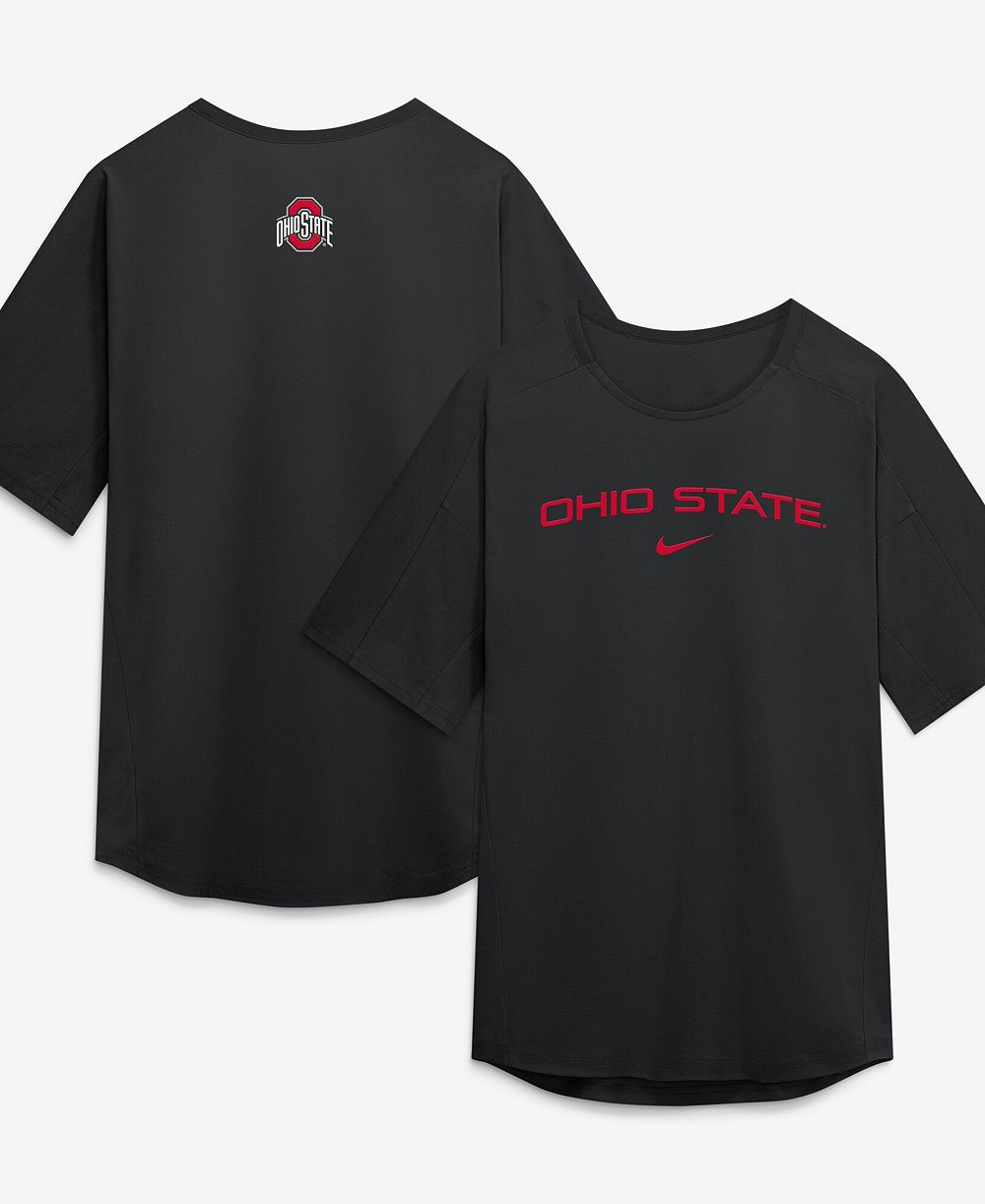 Мужская футболка Nike Ohio State Buckeyes для гольфа, черный цвет