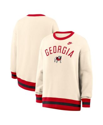 Женская свитшот Nike Natural Georgia Bulldogs Oversized Legacy Arch Phoenix