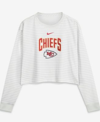 Nike Women's White Kansas City Chiefs Loose Fit Crop Top
