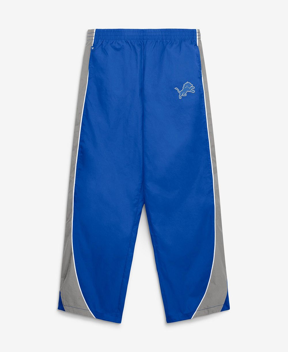 Fanatics Women's Detroit Lions Team First Backwards Lateral Wide-Leg Colorblock Pants