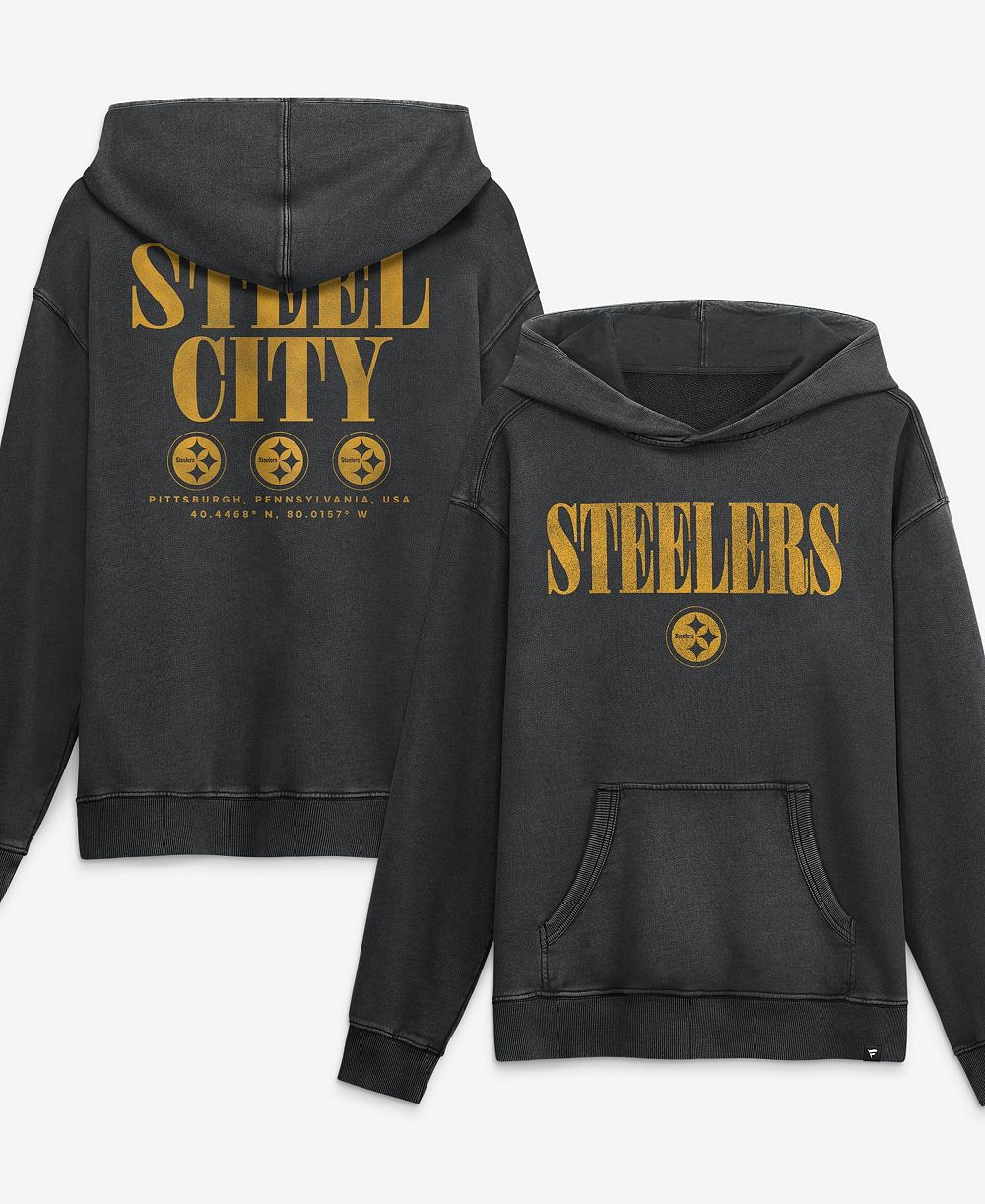 Мужской свободный худи Fanatics Black Pittsburgh ST-Shirtlers Relaxed Intense Rivalry из французской махры