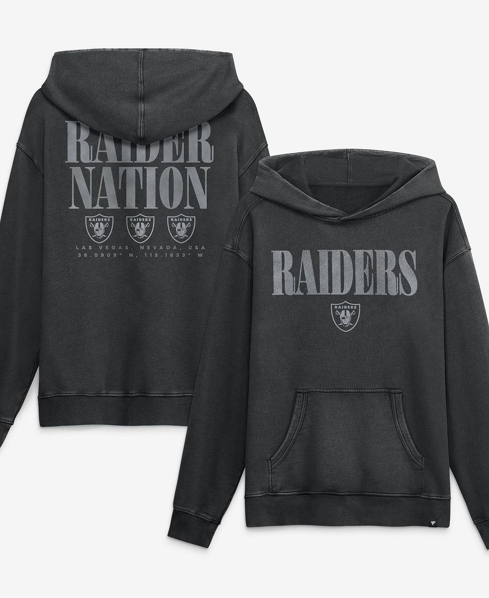 Мужской худи Fanatics Black Las Vegas Raiders Relaxed Intense Rivalry French Terry