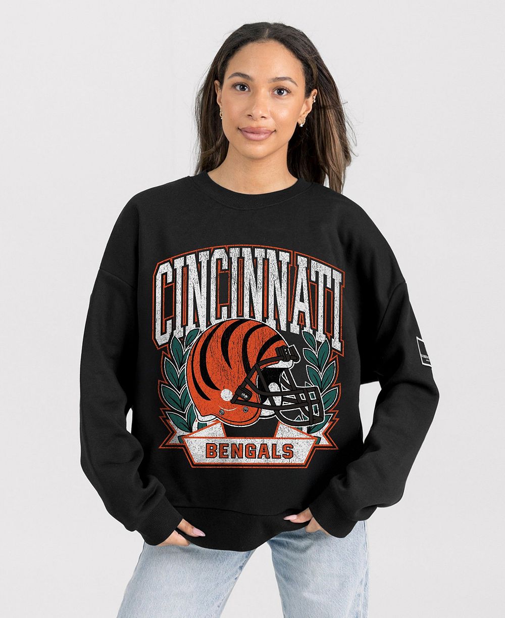 Женская оверсайз толшка Gameday Couture Cincinnati Bengals Victory Lane Black Label Premium из флиса, черная