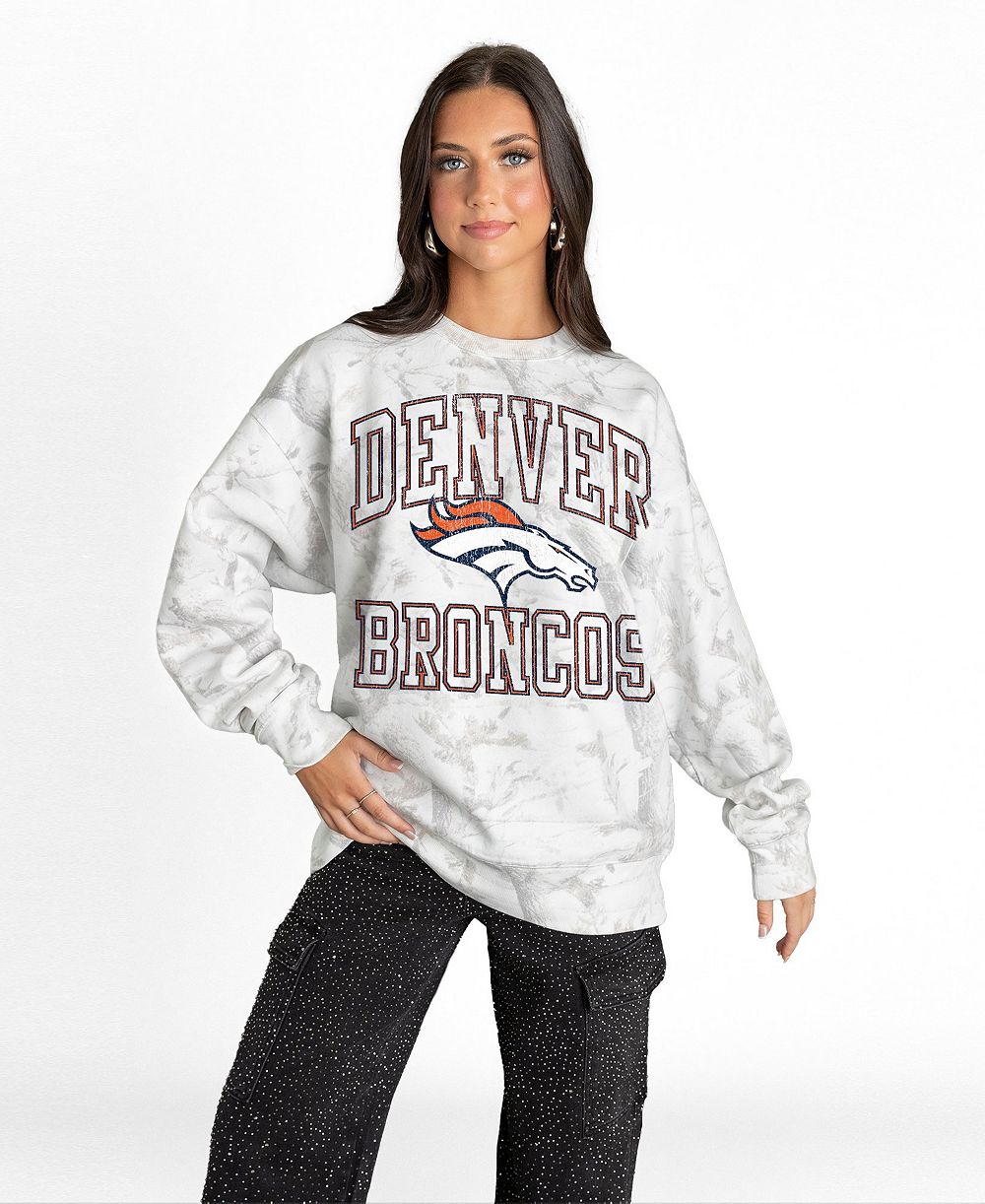Gameday Couture Женская арктическая камуфляжная белая толстовка Denver Broncos Whiteout Oversized Premium Fleece Sweatshirt