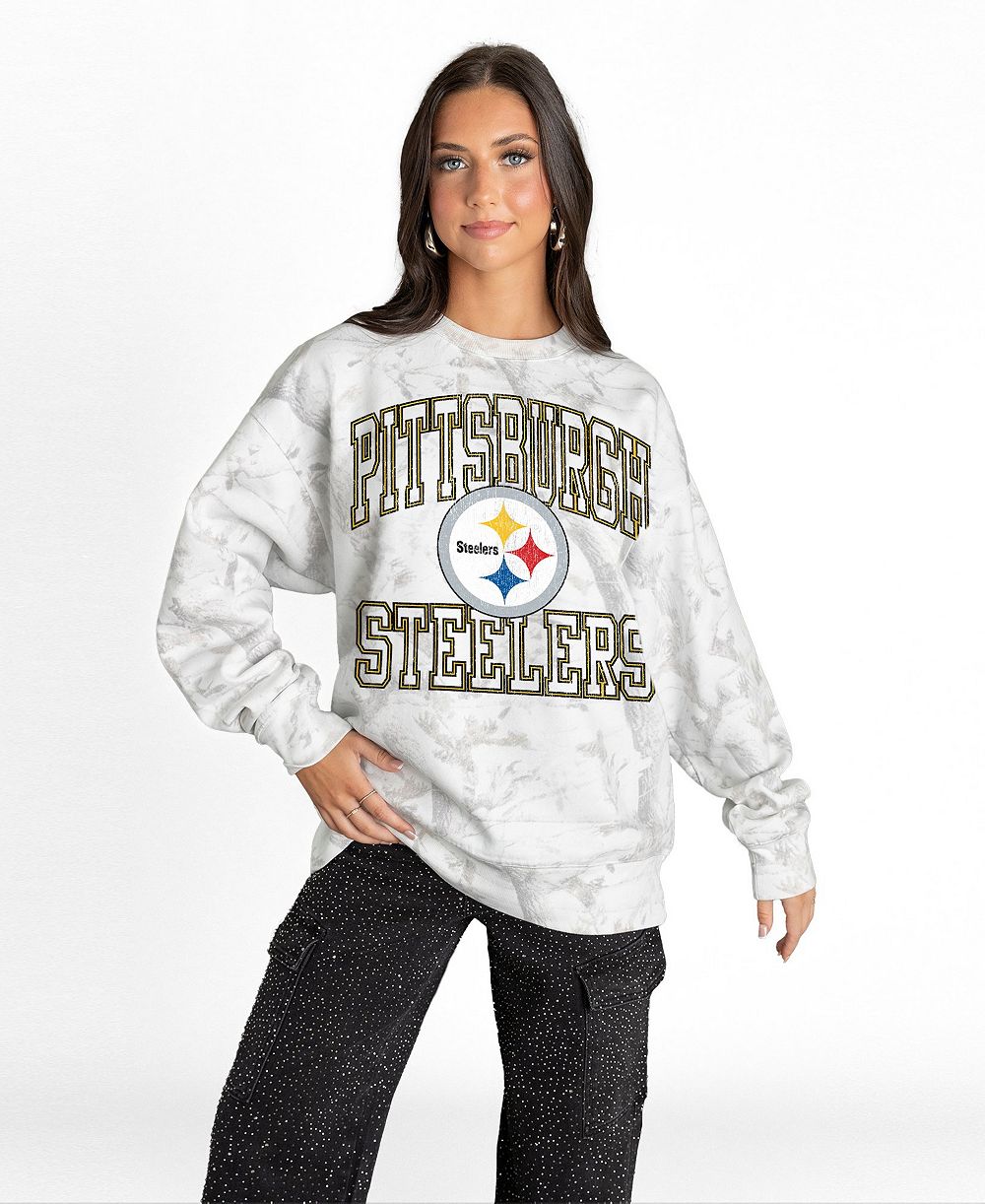 Gameday Couture женская увеличенная флисовая кофта белого цвета с камуфляжным принтом Arctic Camo для фанатов Питтсбург Стилерс