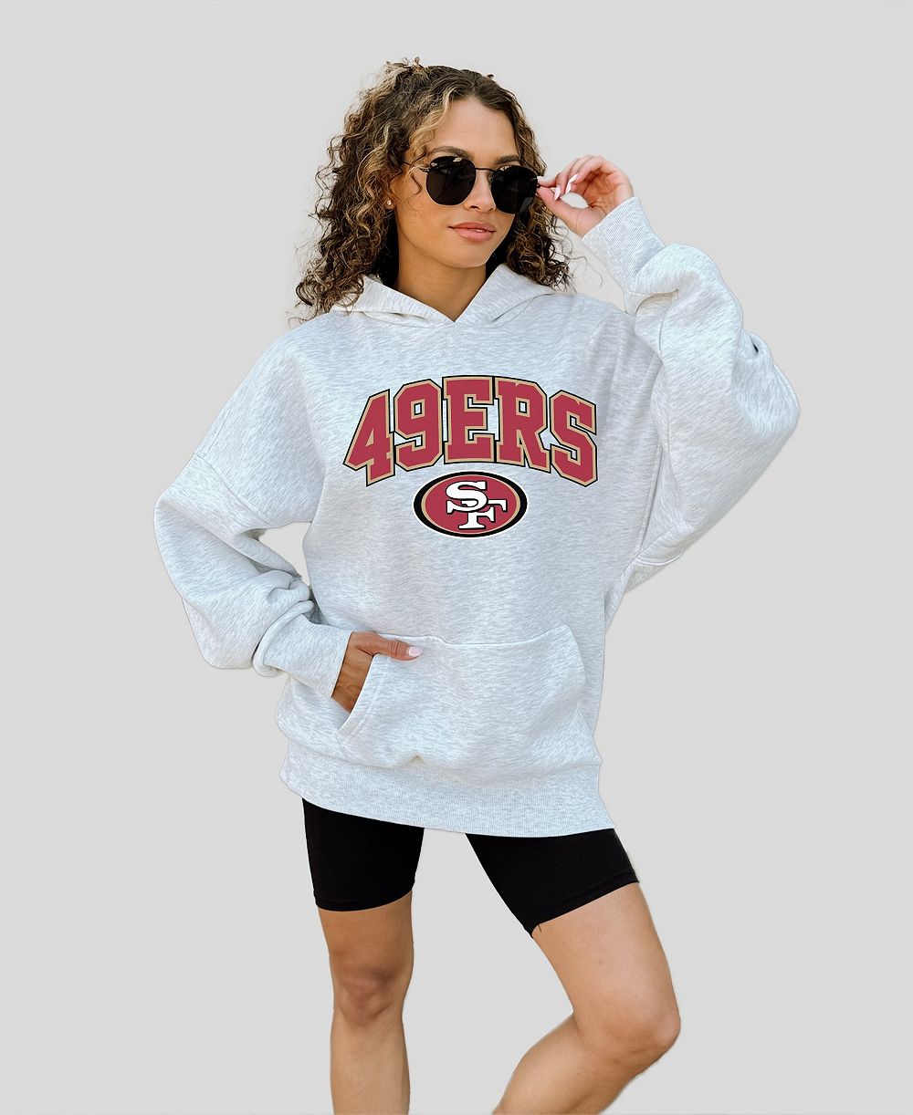 Женская толстовка Gameday Couture цвета Ash для фанатов Сан-Франциско 49ers, премиум качество