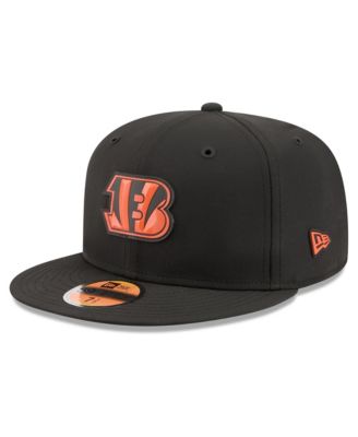 Мужская кепка New Era Black Cincinnati Bengals 2026 Sideline 59FIFTY Fitted
