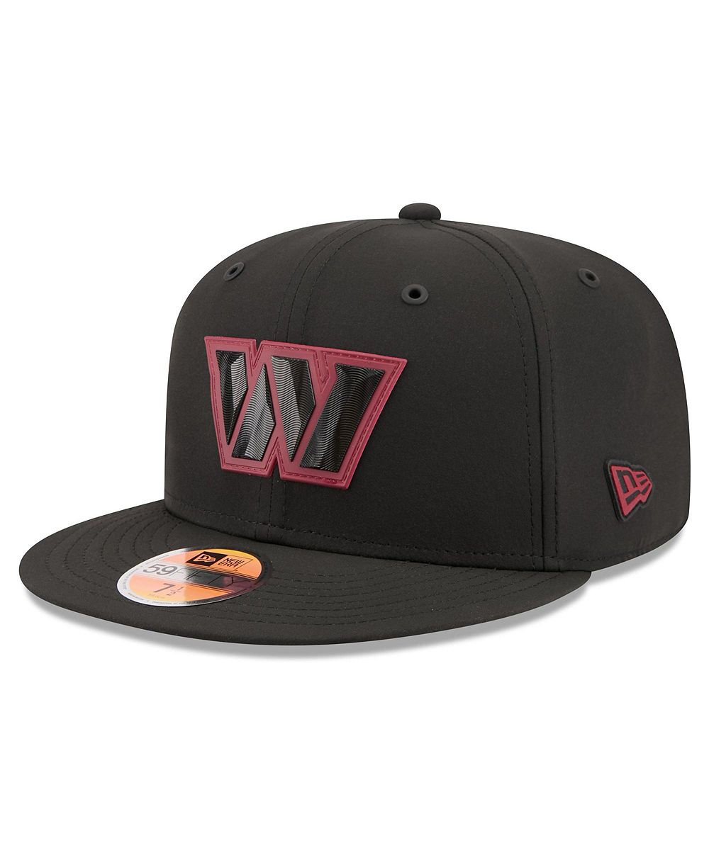 New Era Men's Black Washington Commanders 2026 Sideline 59FIFTY Fitted Hat