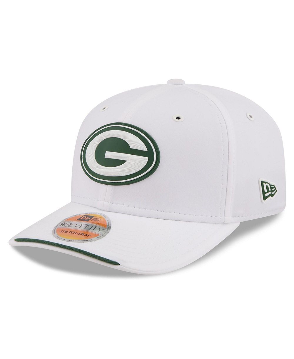 New Era Men's White Green Bay Packers 2026 Sideline 9SEVENTY Adjustable Hat