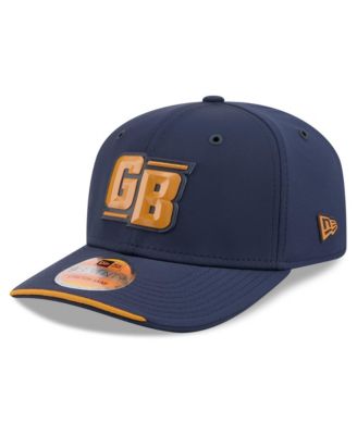 New Era Men's Blue Green Bay Packers 2026 Sideline Throwback 9SEVENTY Adjustable Hat