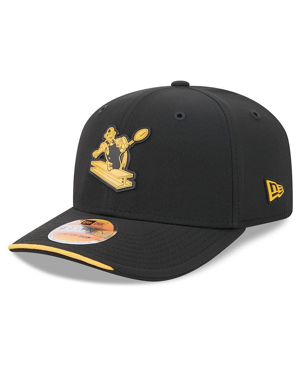 New Era мужская черная регулируемая кепка Pittsburgh Steelers 2026 Sideline Throwback 9SEVENTY