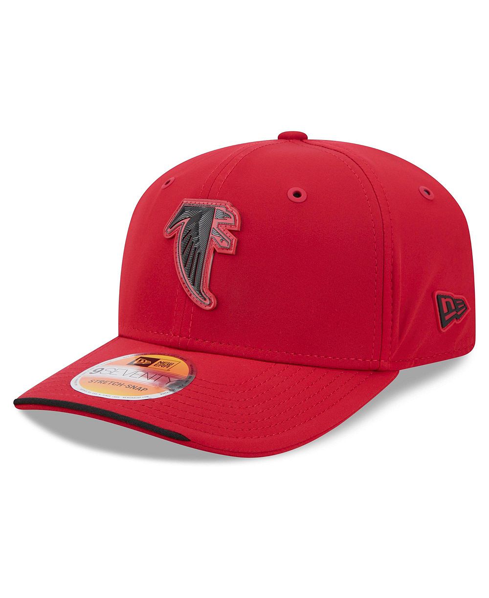 Мужская регулируемая кепка New Era красного цвета с логотипом Atlanta Falcons, коллекция 2026 Sideline Throwback 9SEVENTY