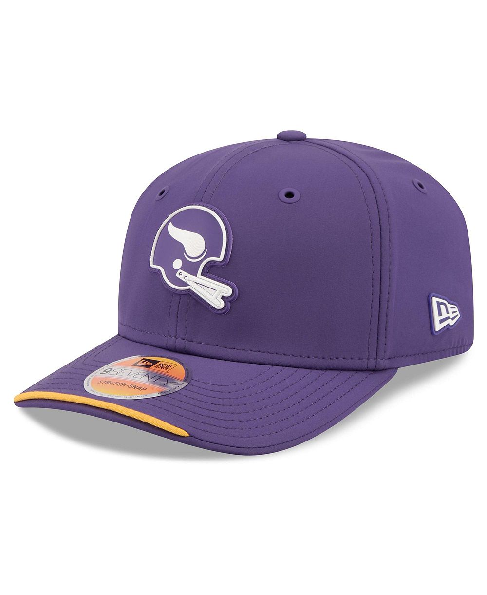 Мужская кепка New Era Purple Minnesota Vikings 2026 Sideline Throwback 9SEVENTY Adjustable