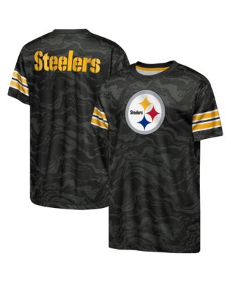 Outerstuff мужская спортивная футболка Slant Route Pittsburgh Steelers черного цвета