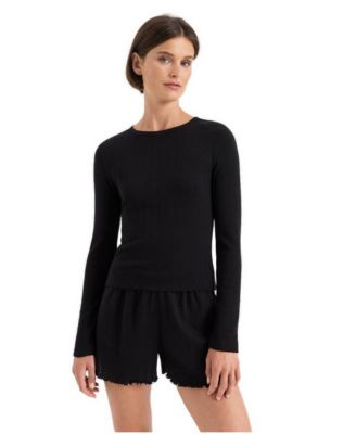 Женская футболка Pact Organic Cotton Pointelle Long Sleeve