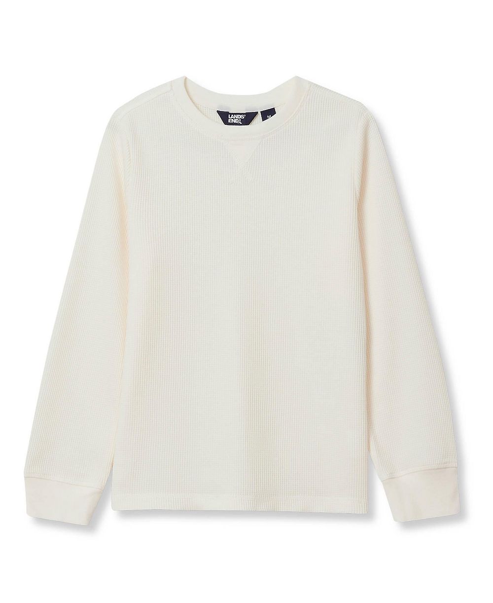 Детская рубашка Lands' End Long Sleeve Waffle Thermal