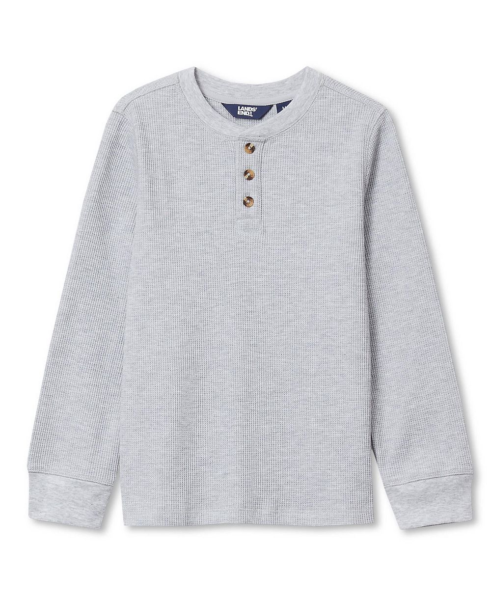 Детская термофутболка Henley Lands' End Long Sleeve