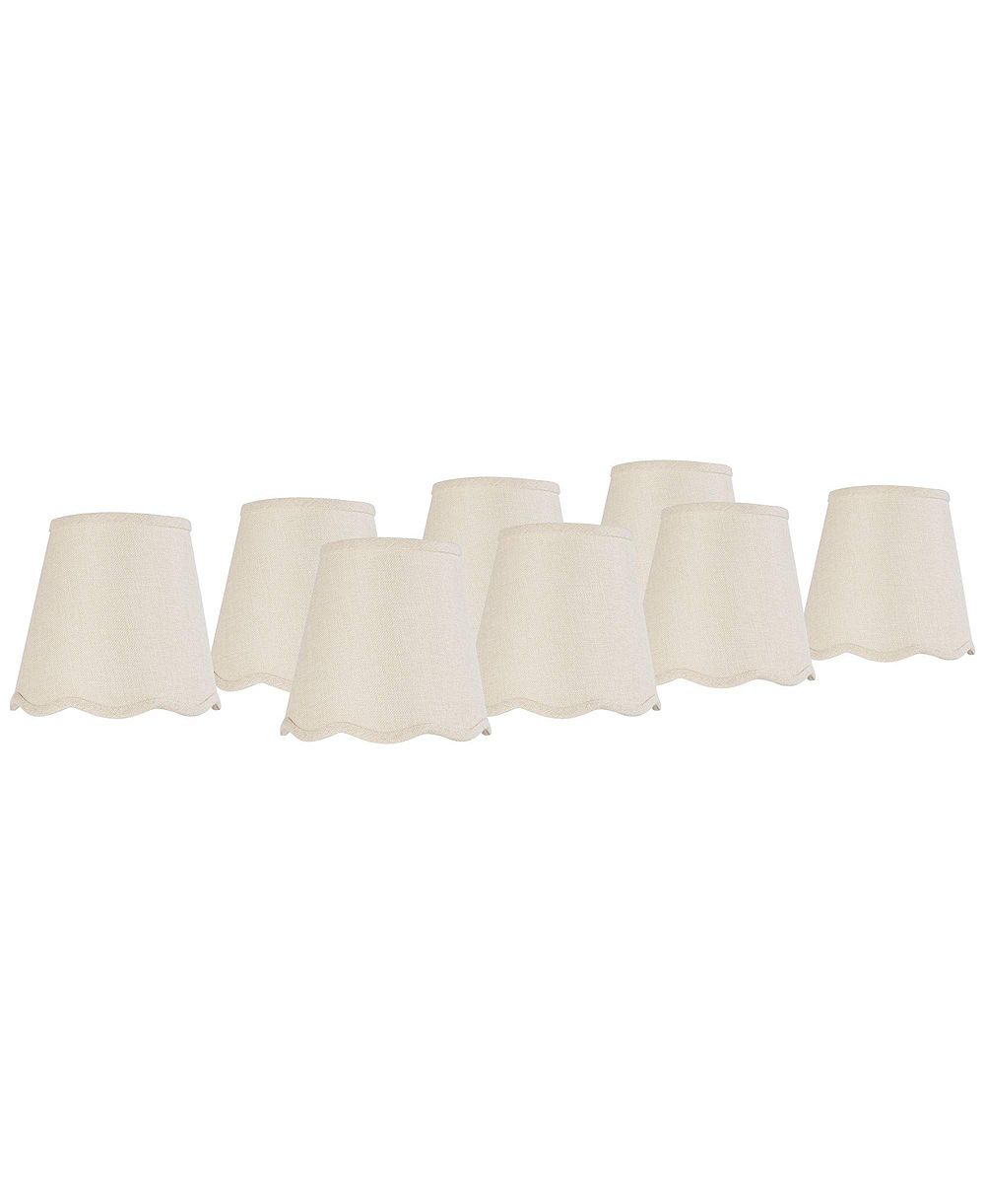 Абажур Springcrest Mylie Off-White Empire, 4x6x5.5 (на зажиме), комплект из 8 шт.