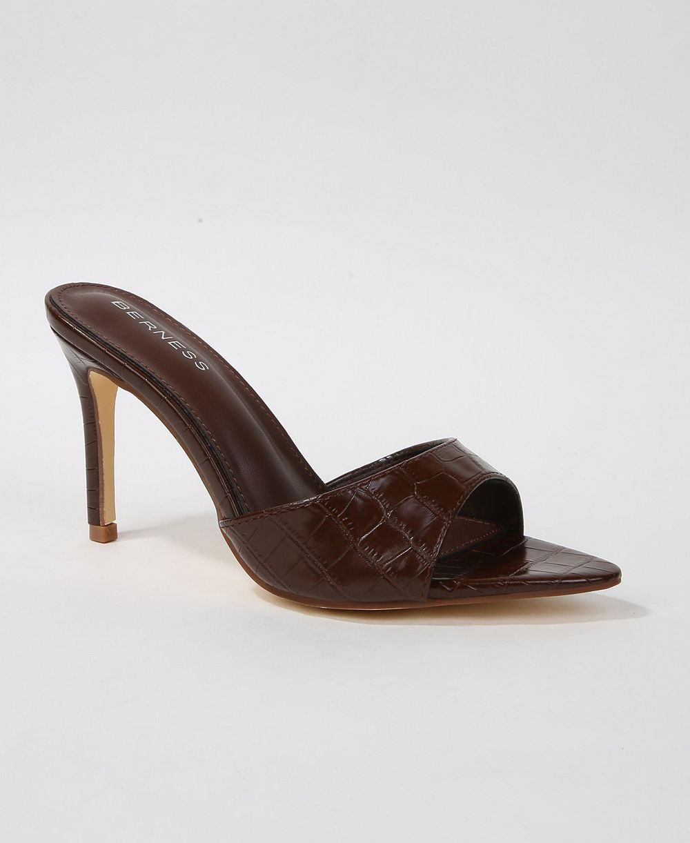 Бососандлии BERNESS Jessa Croc Embossed Stiletto Slide