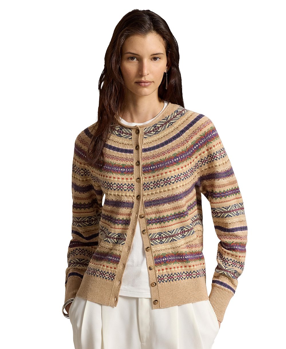 Polo Ralph Lauren Women's Fair Isle Wool-Blend Slim Cardigan