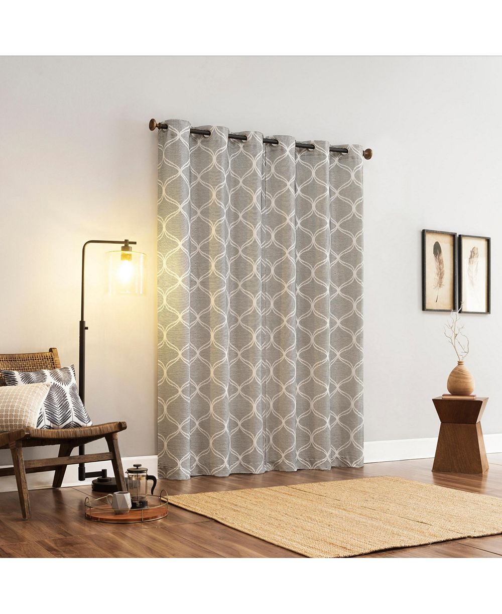 Пара шторных панелей с люверсами Tikal Woven Ogee Blackout, Sun Zero