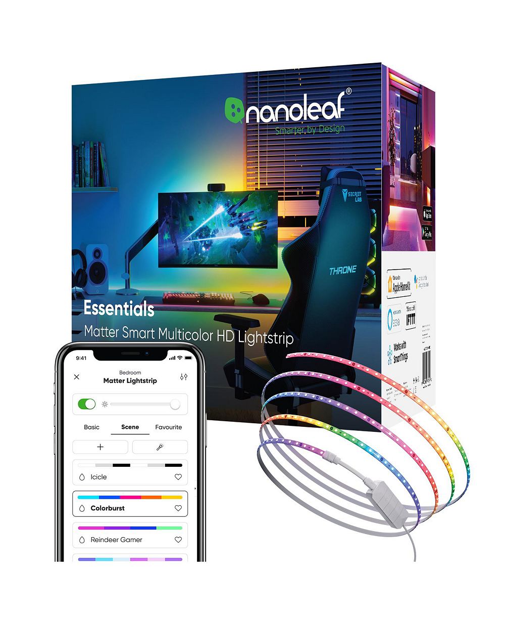 Nanoleaf Multicolor HD Wi-Fi Connected Lightstrip 16.4ft (5m)