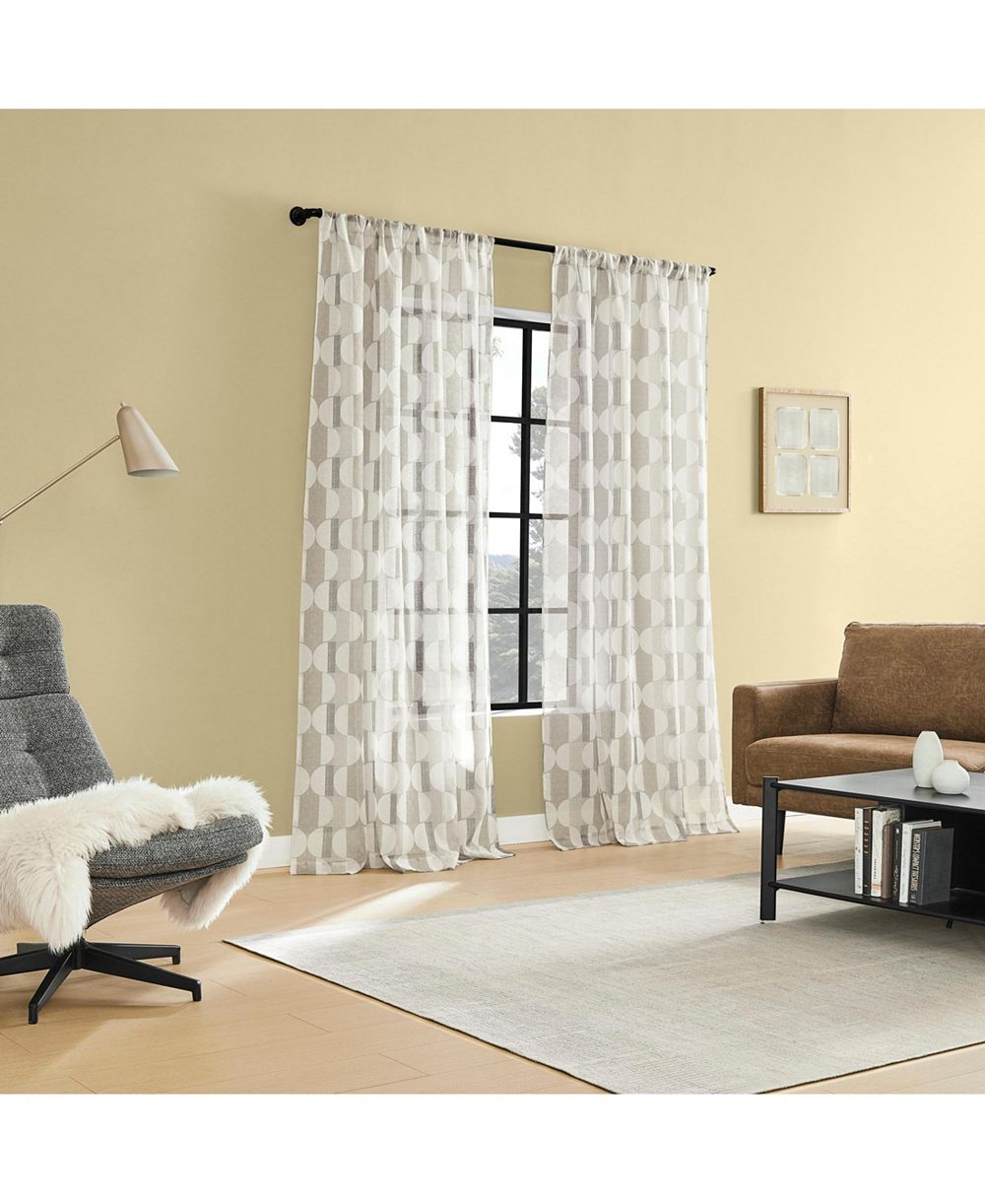 Пара штор No. 918 Lucas Retro Geometric Sheer
