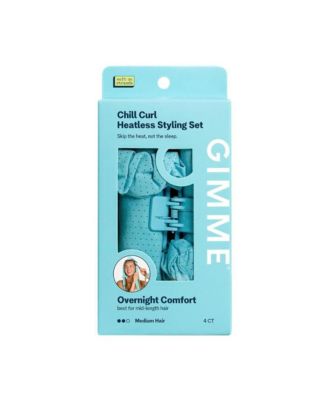 Gimme Beauty набор для укладки без нагрева Chill Curl, мягкие и дышащие стайлеры для локонов на ночь, для волос средней густоты, 4 шт.