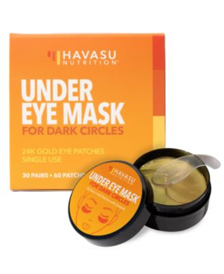 HAVASU NUTRITION увлажняющие патчи для глаз, помогают устранить мешки и морщины, маски с 24k золотом, Havasu, 30 пар плюс шпатель