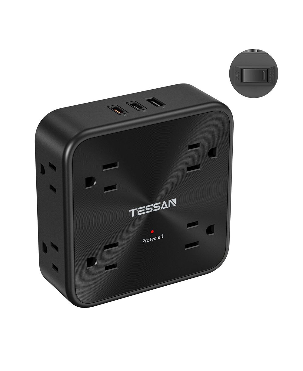 TESSAN сетевой фильтр 11-в-1 с 3 USB портами