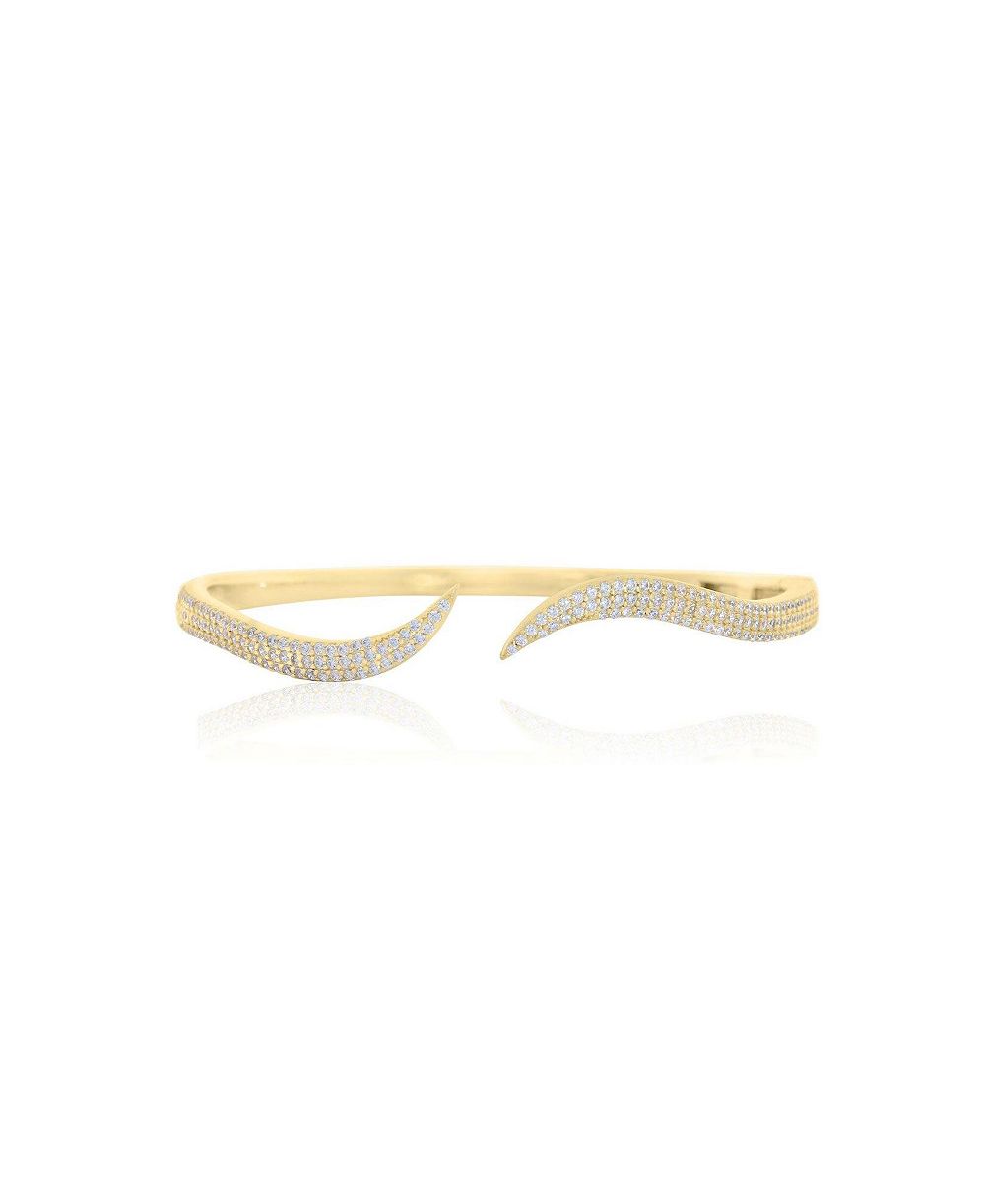 The Lovery Браслет The Lovery CZ Wave 14K Gold-Plated Sterling Silver