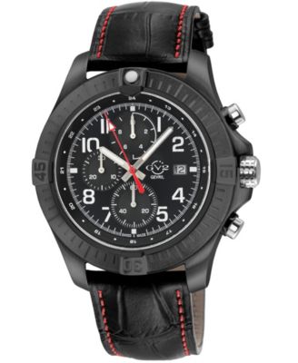 Мужские часы GV2 by Gevril Swiss Made T38 Swiss Quartz Italian Leather Strap