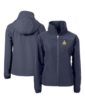 Cutter & Buck Women's Navy Seattle Mariners Charter Eco Full-Zip Jacket