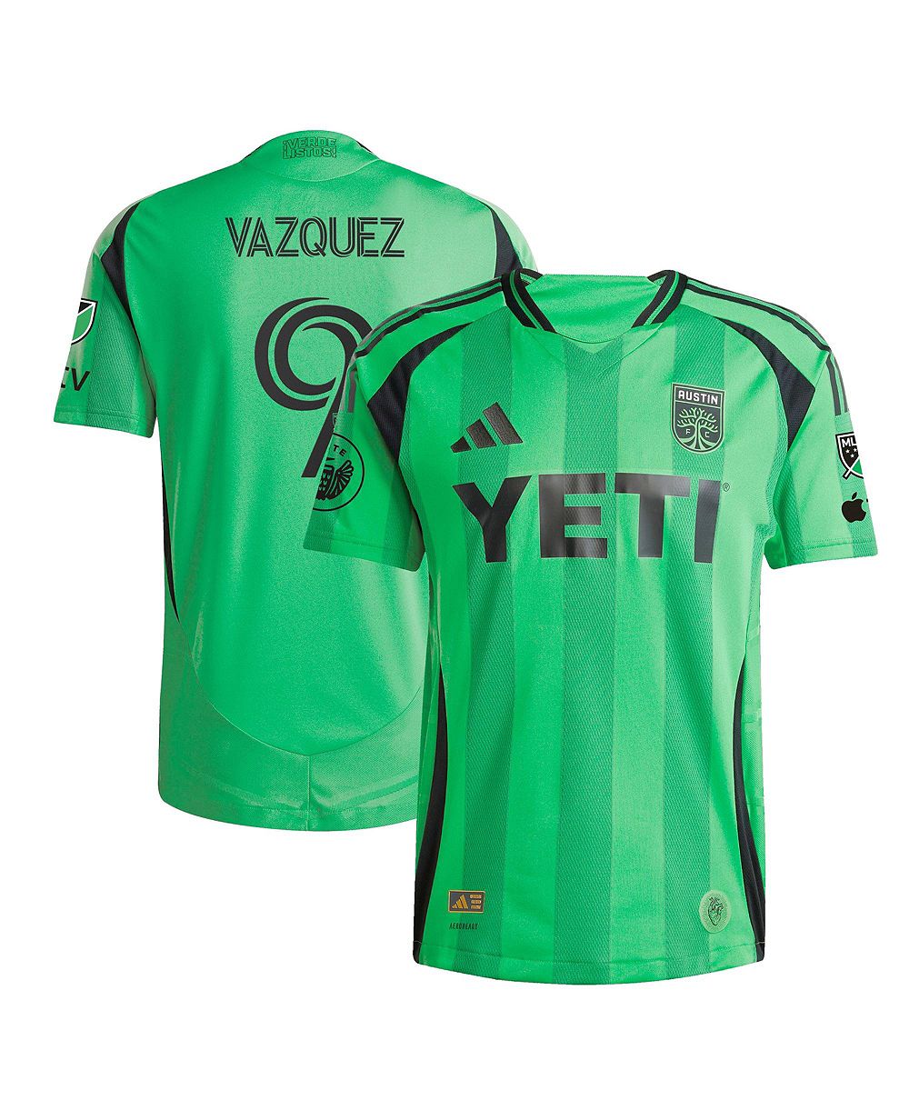 Adidas Men's Brandon Vazquez Green Austin FC 2025 The Heartbeat Kit Authentic Player Jersey