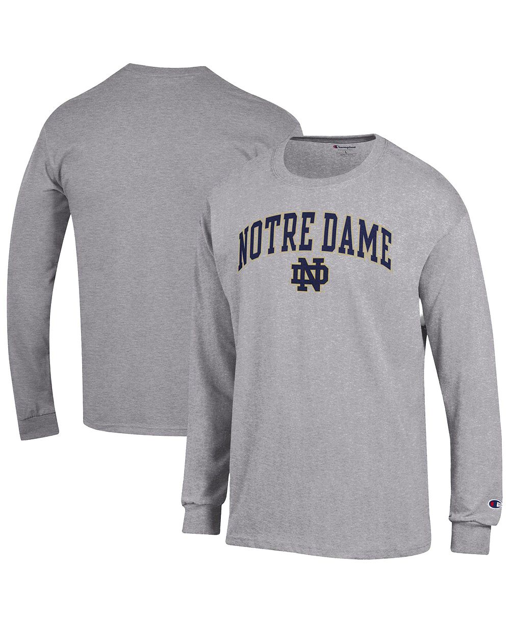 Футболка Champion Men's Notre Dame Fighting Irish Arch Over Logo с длинным рукавом