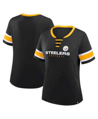 Fanatics женская футболка с V-образным вырезом и шнуровкой Pittsburgh Steelers Red Zone Athena, большие размеры