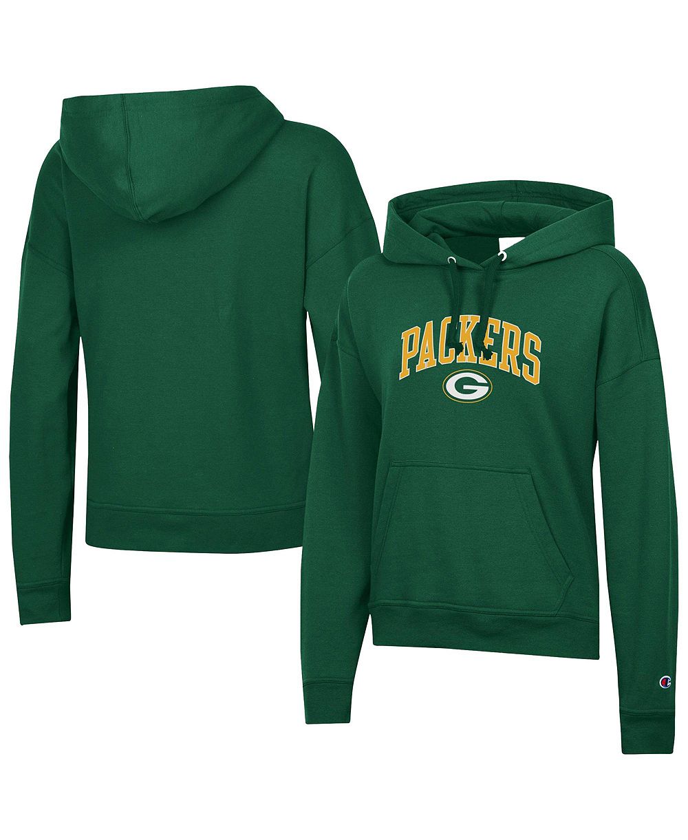 Женское флисовое худи Champion Green Bay Packers Relaxed-Fit Pullover