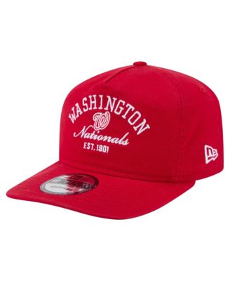 Мужская регулируемая кепка New Era 19TWENTY красного цвета Washington Nationals Stacked